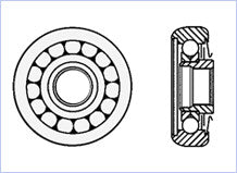 (1) 15957 - 6" Wheel with (1) 8249 Cap, Part # 241062