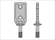 (1) 4249 - 6" "B" Attachment with (1) Nut (56553) and (1) Cotter (56085), Part # 241065