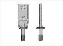 (1) 4221 - 4" "B" Attachment with (1) Nut (56551) and (1) Cotter (56074), Part # 241066